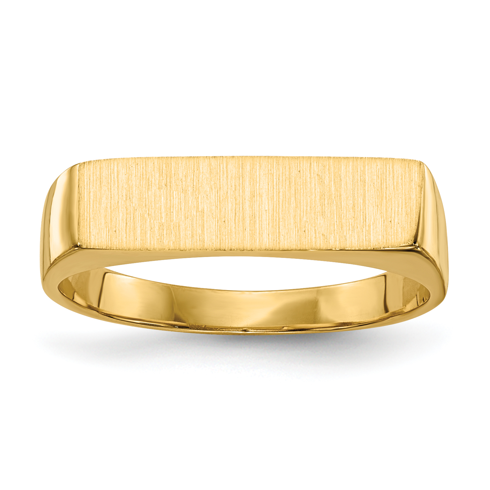 14k 16.5x5.0mm Closed Back Signet Ring (RS414)