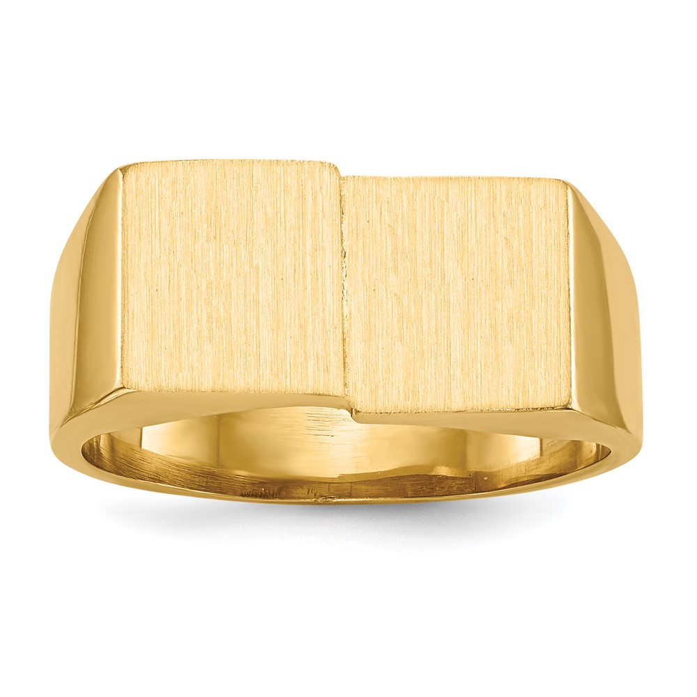 10ky 10.0×17.0mm Open Back Men’s Signet Ring