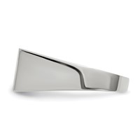 14K White Gold 16.5x 8.0mm Rectangle Closed Back Signet Ring view 3