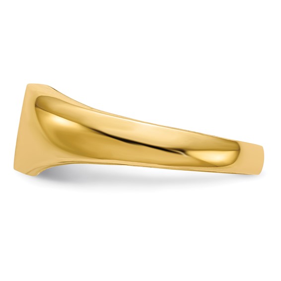 Gold Polished Children's Diamond Signet Rings