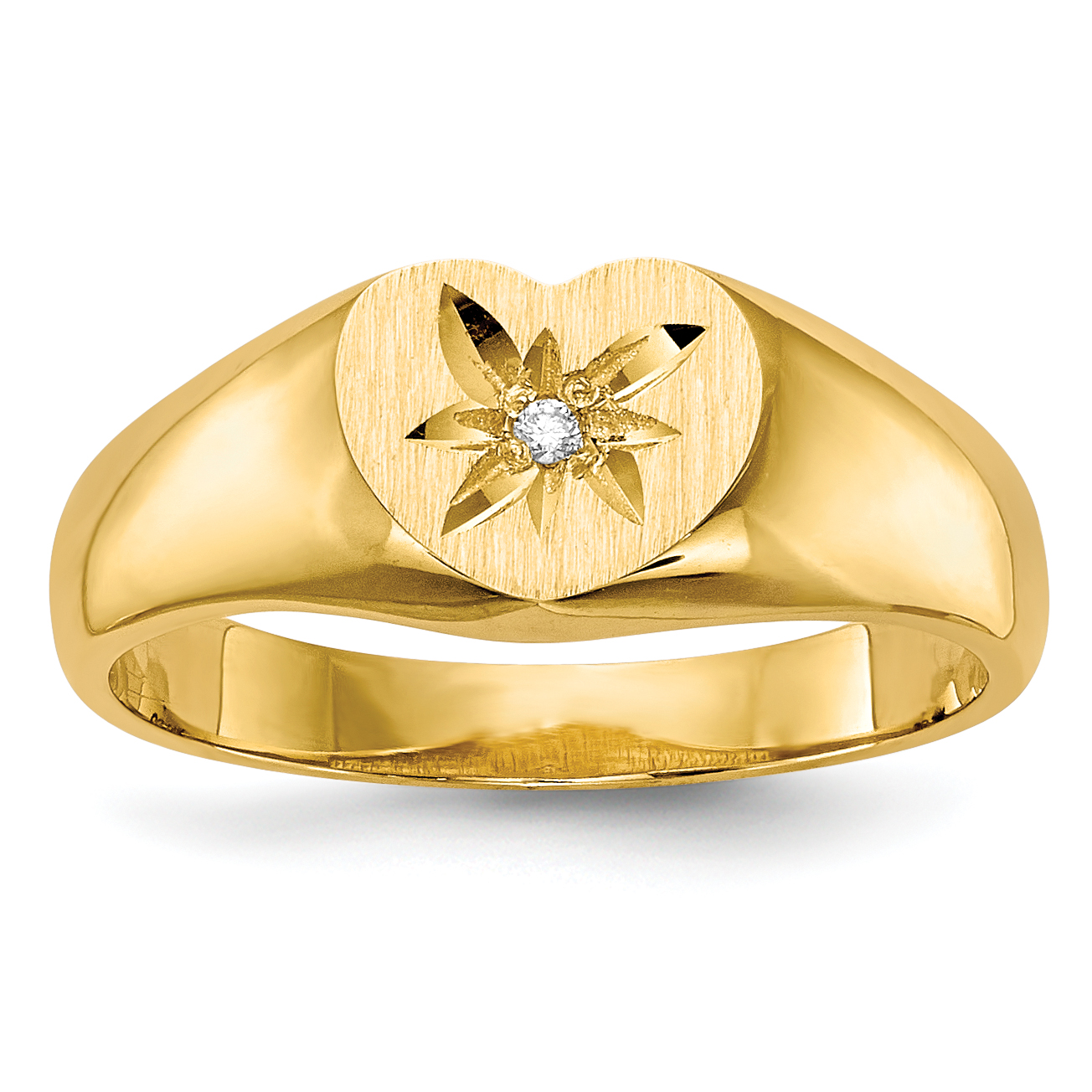14k Child's AA Diamond Signet Ring (RS655AA)