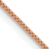 14K Rose Gold.7mm Box Link Chain with Lobster Clasp, 16" view 1