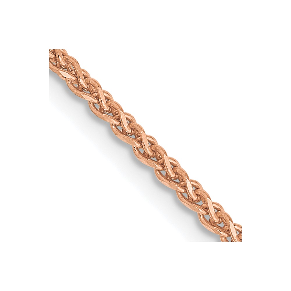 14K Rose Gold 20 inch 1.7mm Diamond-cut Spiga with Lobster Clasp Chain (RSC23-20)