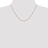 14K Rose Gold.7mm Ropa Chain with Spring Ring Clasp, 18" view 4