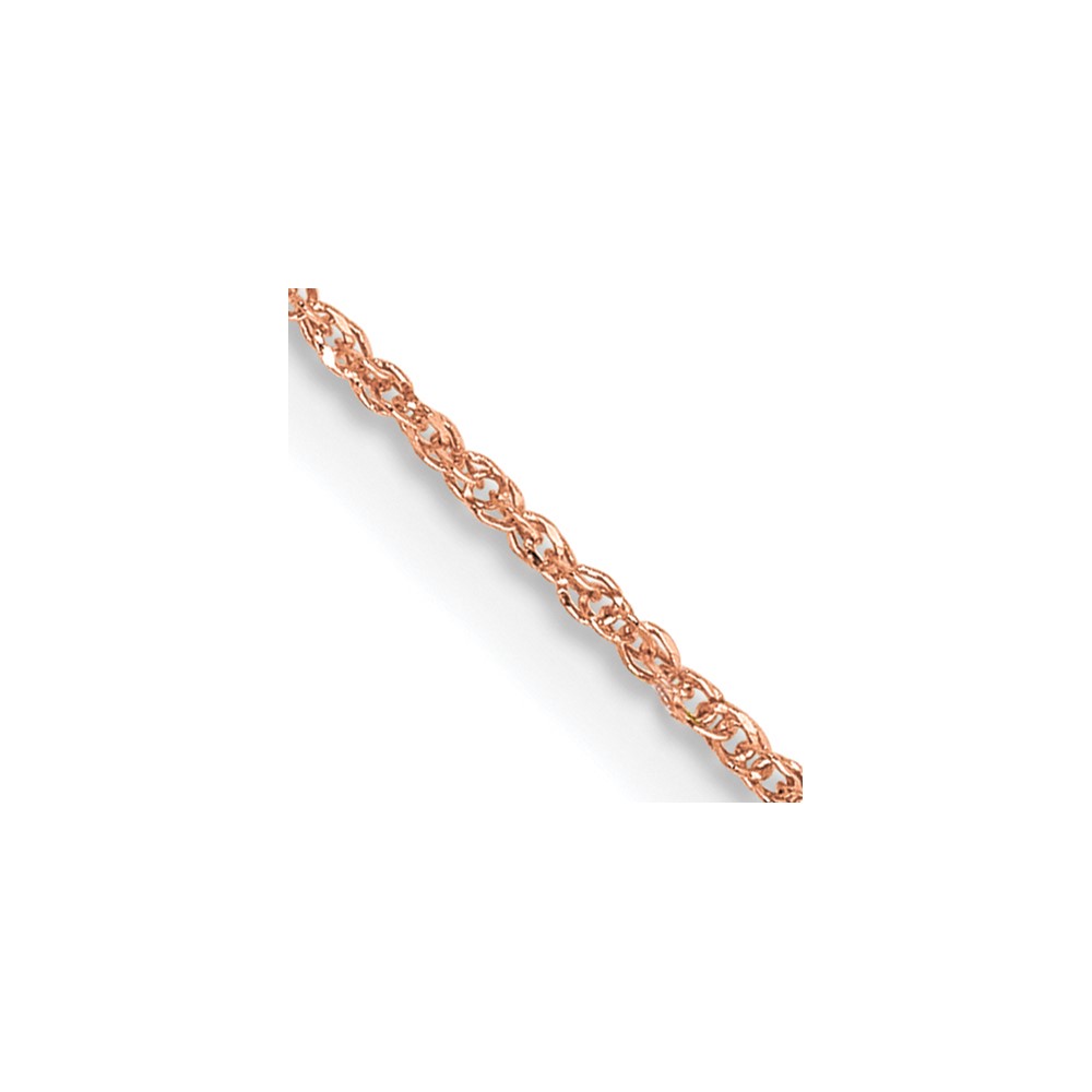 14K Rose Gold 16 inch .7mm Ropa with Spring Ring Clasp Chain (RSC26-16)