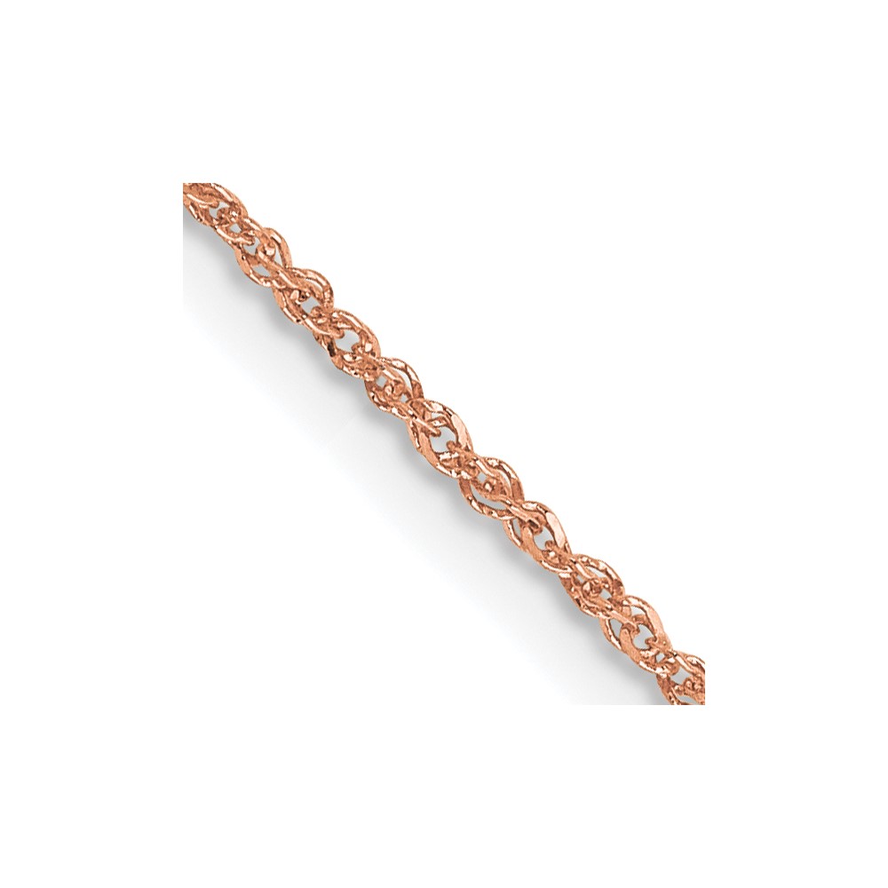14K Rose Gold 18 inch 1.10mm Ropa with Spring Ring Clasp Chain (RSC27-18)