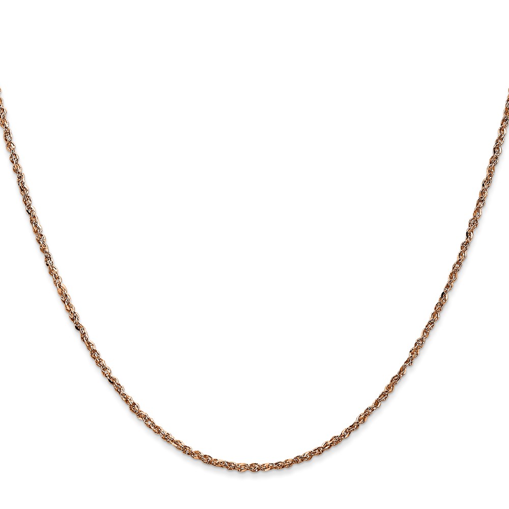 14K Rose Gold 24 inch  1.7mm Ropa with Lobster Clasp Chain (RSC28-24)