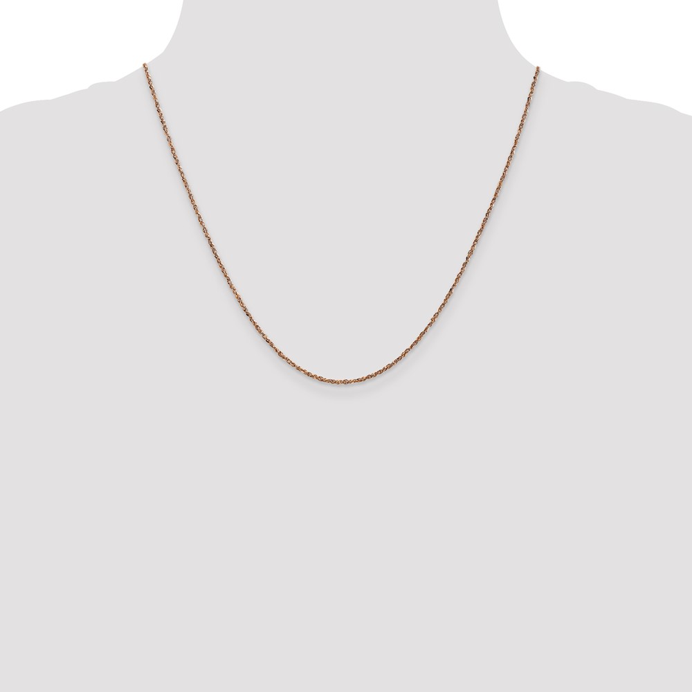 14K Rose Gold 20 inch  1.7mm Ropa with Lobster Clasp Chain (RSC28-20)