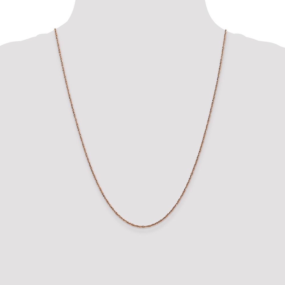 14K Rose Gold 24 inch  1.7mm Ropa with Lobster Clasp Chain (RSC28-24)
