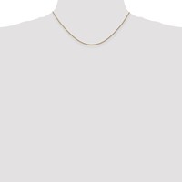 14K Rose Gold 1.05mm Diamond-cut Spiga Chain with Lobster Clasp, 16" view 4