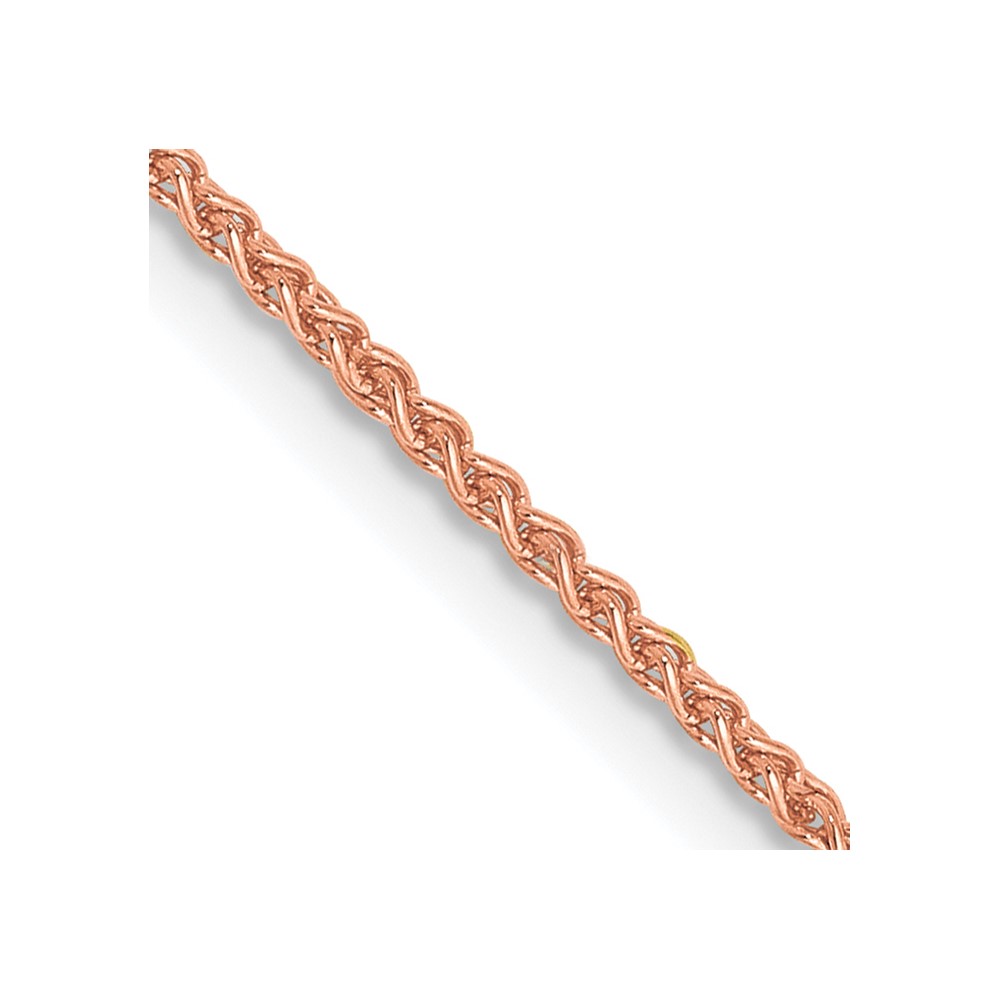 14K Rose Gold 20 inch 1.25mm Solid Polished Spiga with Lobster Clasp Chain (RSC41-20)