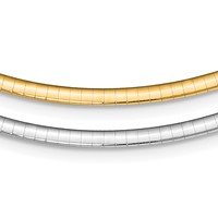 Sterling Silver Gold-plated Polished Reversible 3mm Cubetto Necklace with 2 Inch Extension, 16" view 1