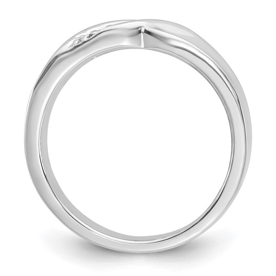 Sterling Silver CZ Mens Ring