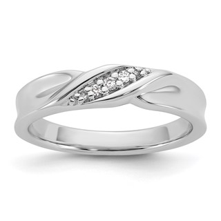 Sterling Silver CZ Mens Ring