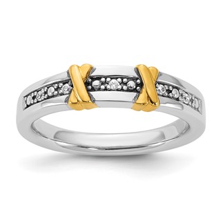 Sterling Silver CZ Wedding Band