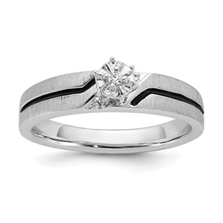 Sterling Silver CZ Womens Engagement Ring