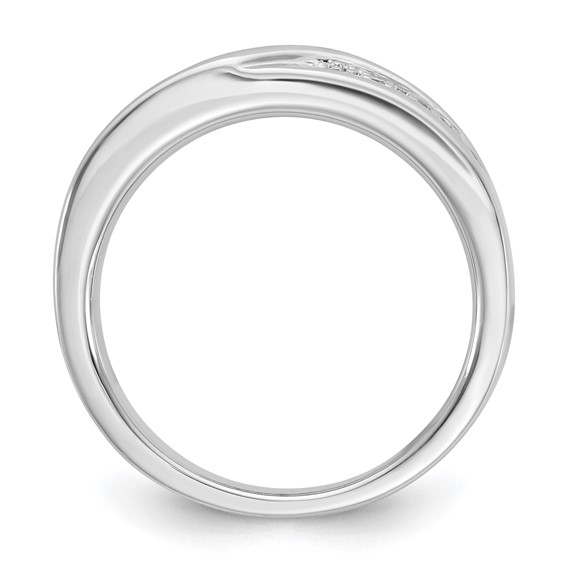 Sterling Silver CZ Womens Band