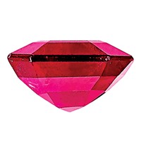 5x 3mm Emerald Cut Ruby AA Quality view 2