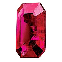 5x 3mm Emerald Cut Ruby AA Quality view 3