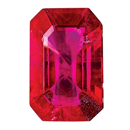 5x 3mm Emerald Cut Ruby AA Quality