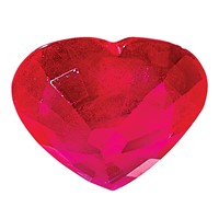 4mm Heart Ruby AA Quality view 4