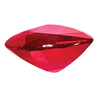4mm Heart Ruby AA Quality view 5