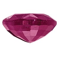 5mm Heart Ruby C Quality view 2