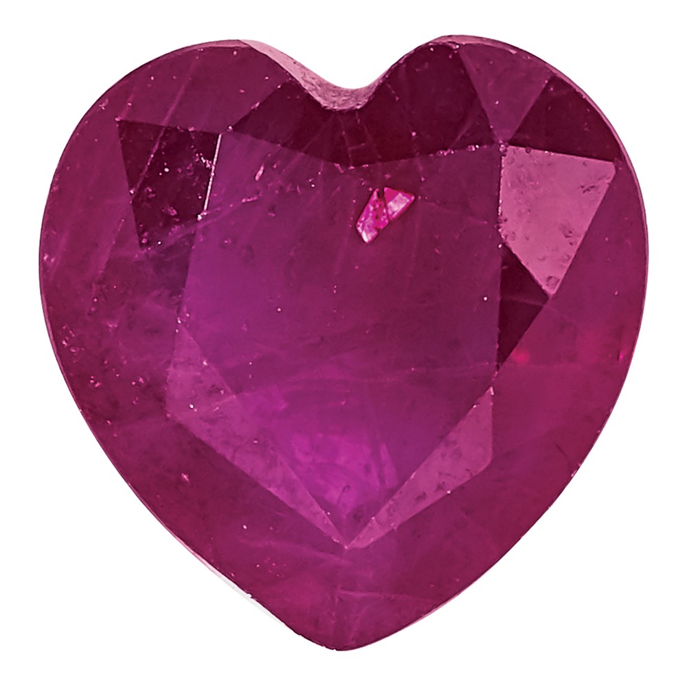 5mm Heart Ruby C Quality