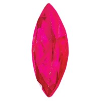 5x 2.5mm Marquise Ruby AA Quality view 4