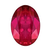 7x 5mm Oval Ruby C Quality view 1