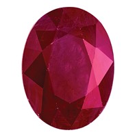 6x4mm Oval Ruby a Quality view 1