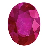 5x3mm Oval Ruby AA Quality view 1