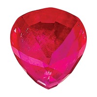 7x5mm Pear Ruby a Quality view 4