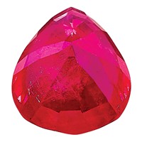 8x6mm Pear Ruby AA Quality view 4