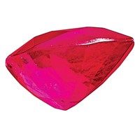 7x5mm Pear Ruby AA Quality view 5