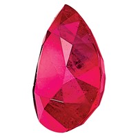 8x6mm Pear Ruby AA Quality view 5