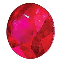2mm Round Ruby AA Quality view 3
