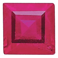 3.5mm Square Step-cut Ruby a Quality view 1