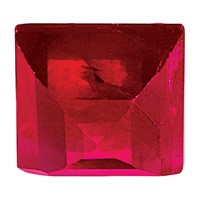 2.25mm Square Step-cut Ruby AA Quality view 3