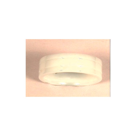 MEN'S WHITE CERAMIC BAND -