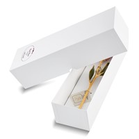 Lacquer Dipped Gold Trimmed Cinnamon Pearl Real Rose view 3