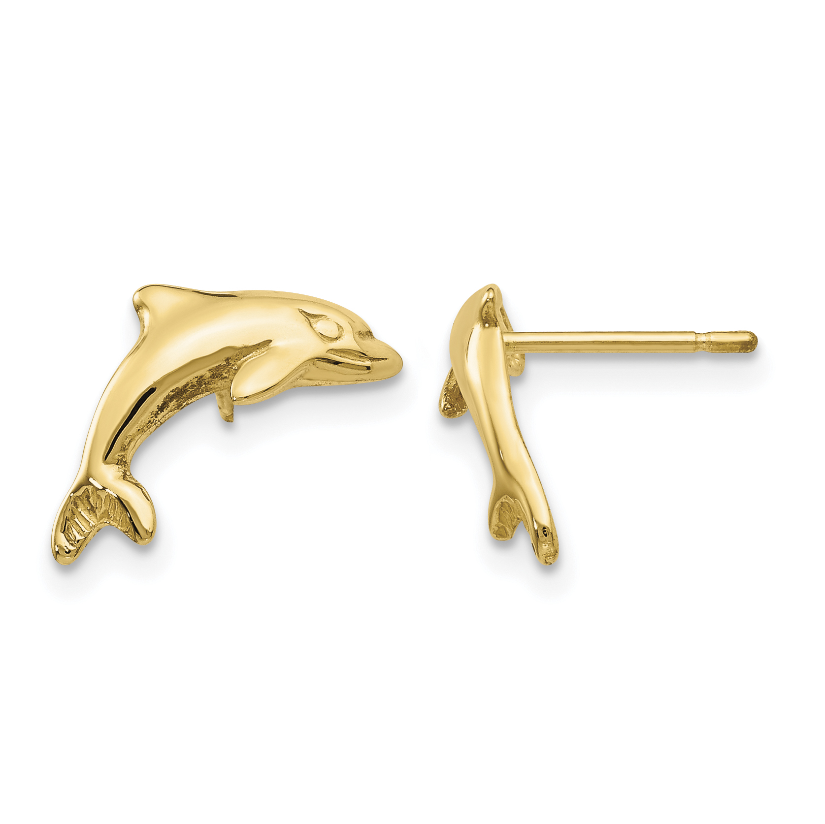14k Dolphin Earrings (S1126)