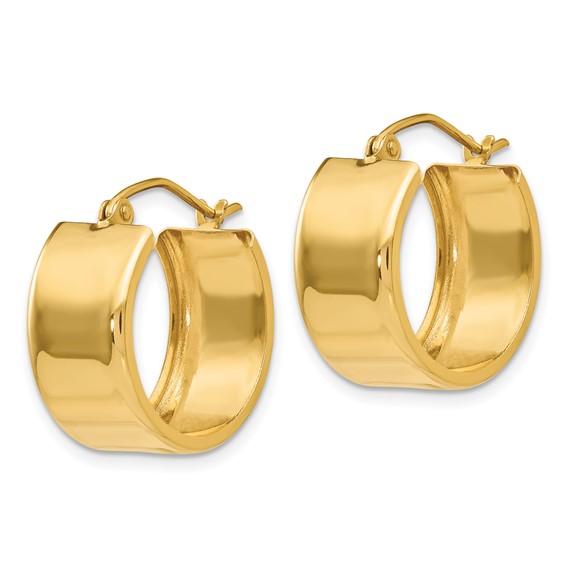 8.25mm Gold Hoop Earrings