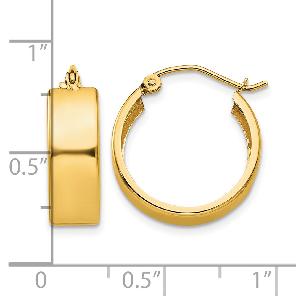 14K Hoop Earrings (S1163)