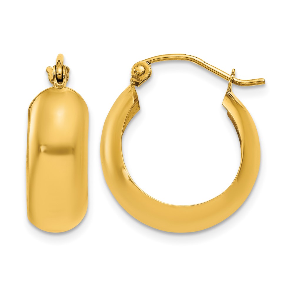 14K Hoop Earrings (S1165)