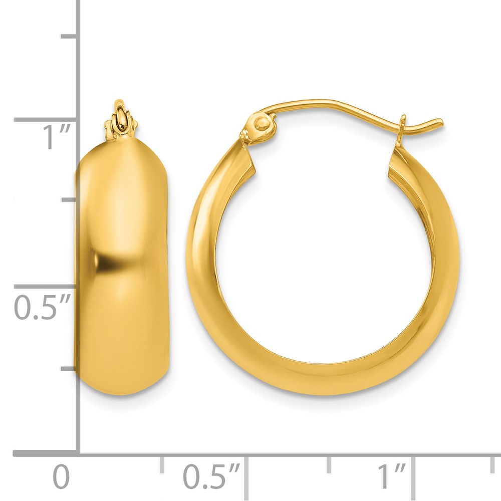 14K Hoop Earrings (S1167)