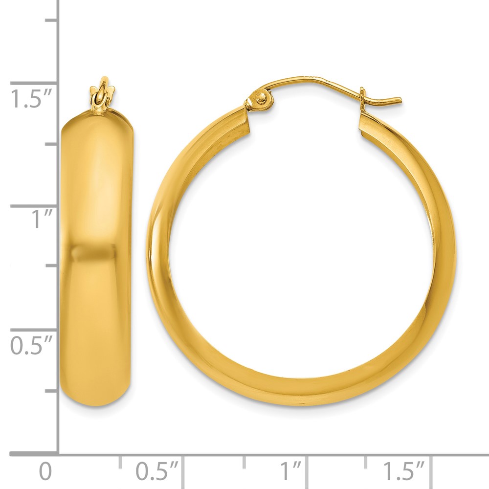 14K Hoop Earrings (S1168)