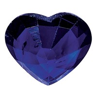 3mm Heart Blue Sapphire a Quality view 4