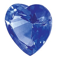4mm Heart Blue Sapphire AA Quality view 4