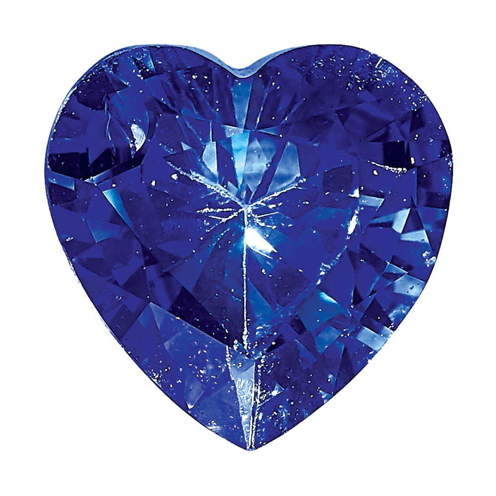 4mm Heart Blue Sapphire AA Quality